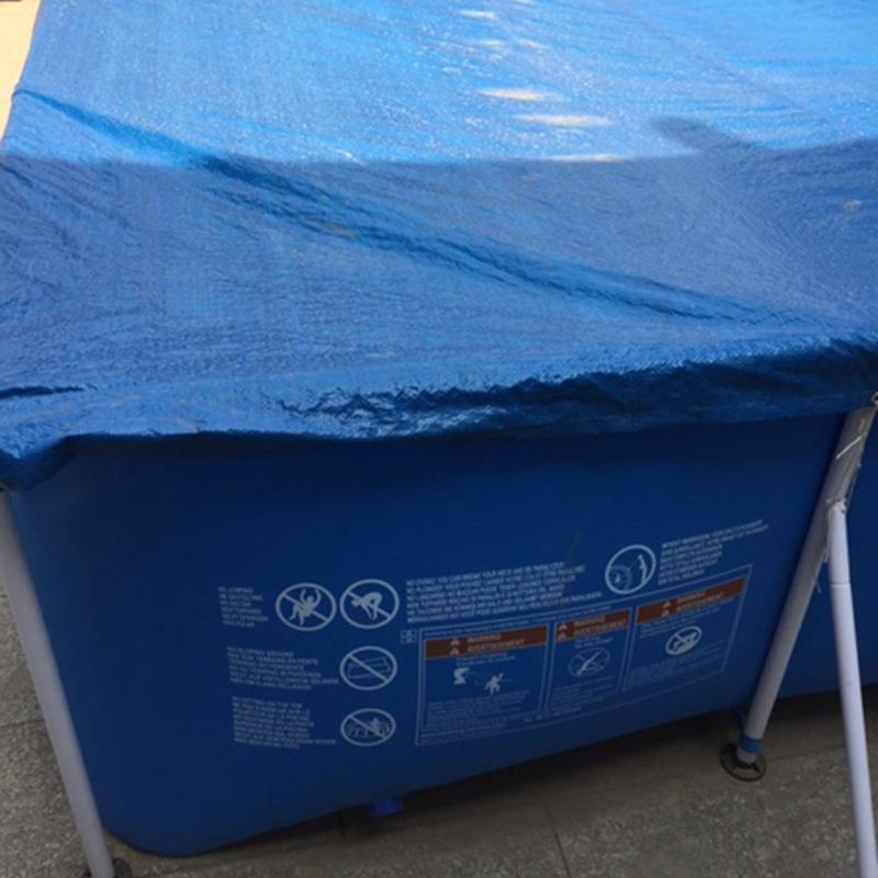 Cover Rainproof Dust Cover Waterproof Tarp Rectangular Swimming Pool Frame Pool Family Garden