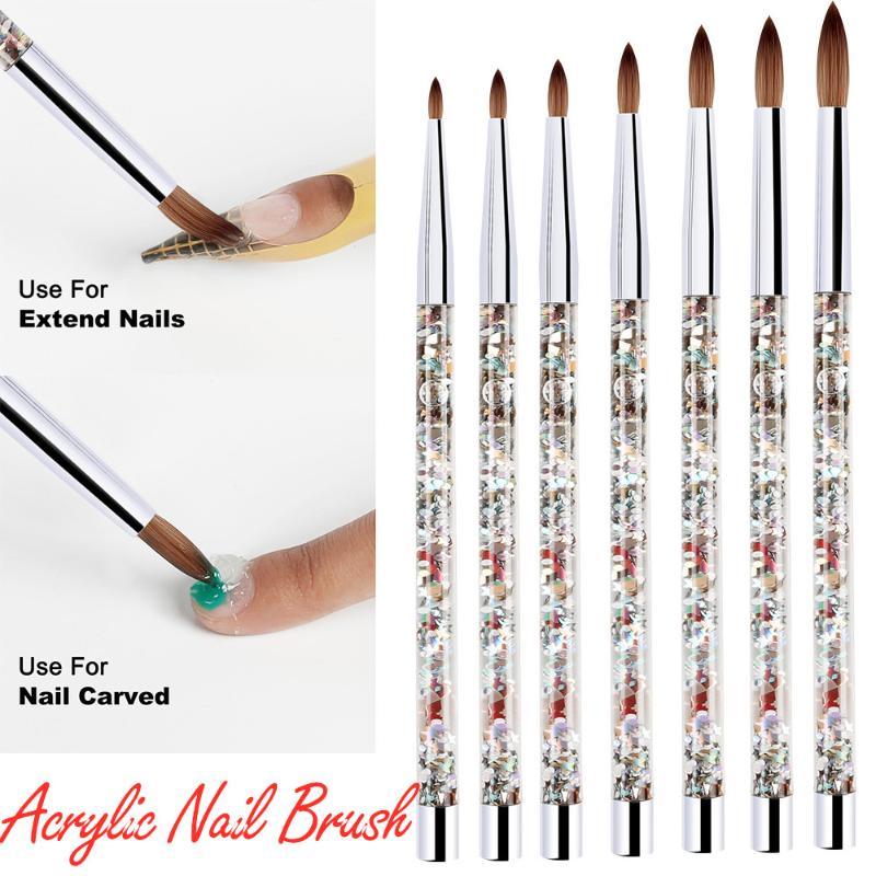 1PC Acrylic Nail Nylon Hair Brush With Liquid Glitter Handle Nail Painting Pen UV Gel Polish Brush Women Manicure Tool
1PC Acrylic Nail Nylon Hair Brush With Liquid Glitter Handle Nail Painting Pen UV Gel Polish Brush Women Manicure Tool