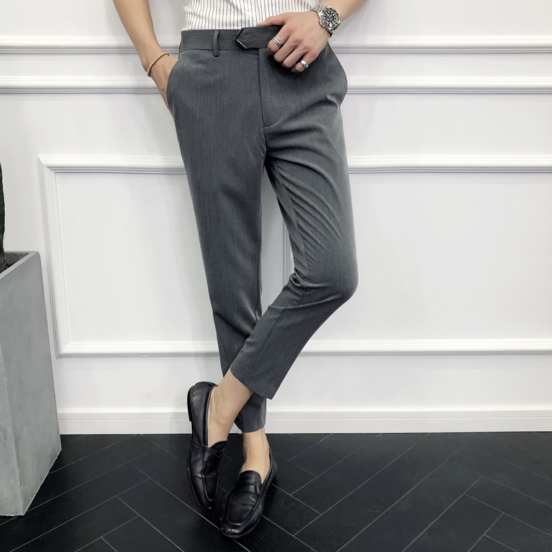 2018 Spring And Summer New Men's Cotton Polyester Youth Business Casual Trousers Personality Solid Color Simple Temperament, Black
2018 Spring And Summer New Men's Cotton Polyester Youth Business Casual Trousers Personality Solid Color Simple Temperament, Black