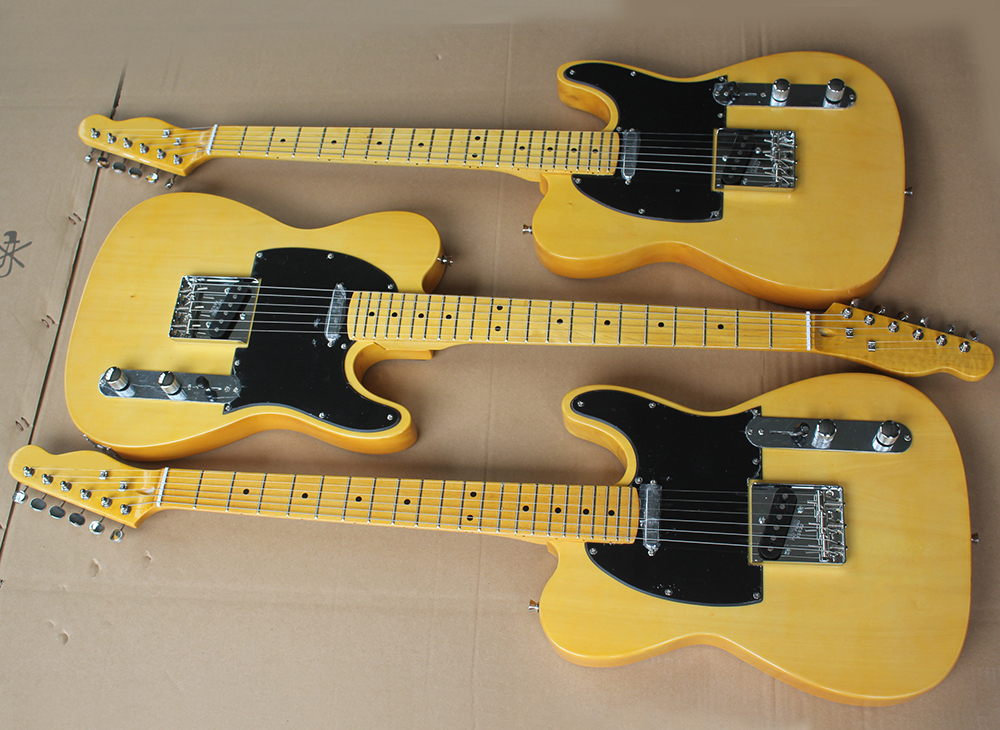 Factory Wholesale Transparent Yellow Electric Guitar with Black Pickguard,Yellow Maple Neck,Can be customized as reques
Factory Wholesale Transparent Yellow Electric Guitar with Black Pickguard,Yellow Maple Neck,Can be customized as reques