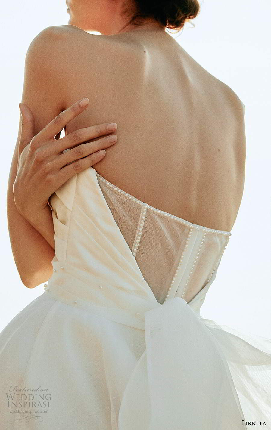Bohemian Wedding Dresses Sweetheart Sleeveless Bridal Gowns with Big Bow Simply Style A Line Beach Wedding Dress