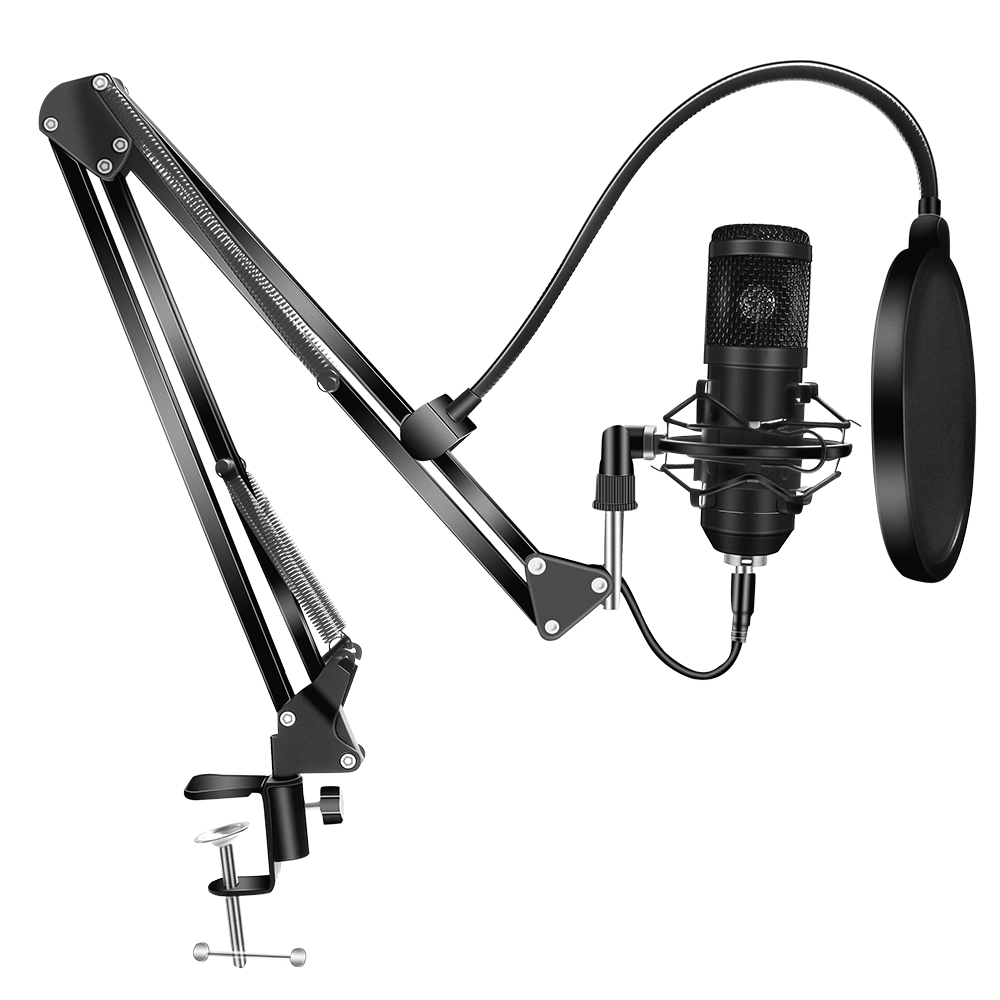 BM800 Condenser Microphone Kits BM 800 USB for Computer Karaoke Microphone Pop Filter for Sound Studio Recording Microfone Gamer
BM800 Condenser Microphone Kits BM 800 USB for Computer Karaoke Microphone Pop Filter for Sound Studio Recording Microfone Gamer