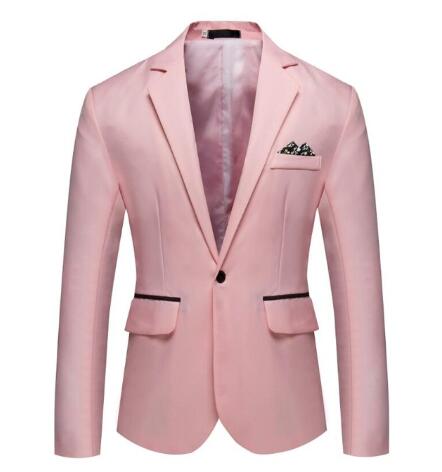 Men's Blazer Handsome Small Suit Slim Fit Blazer Groomsman Men Fashion Business Casual Terno Masculino Dress Blazer