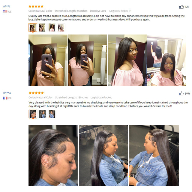 Straight Lace Front Human Hair Wigs Human Hair Guleless Pre Plucked With Baby Hair whole