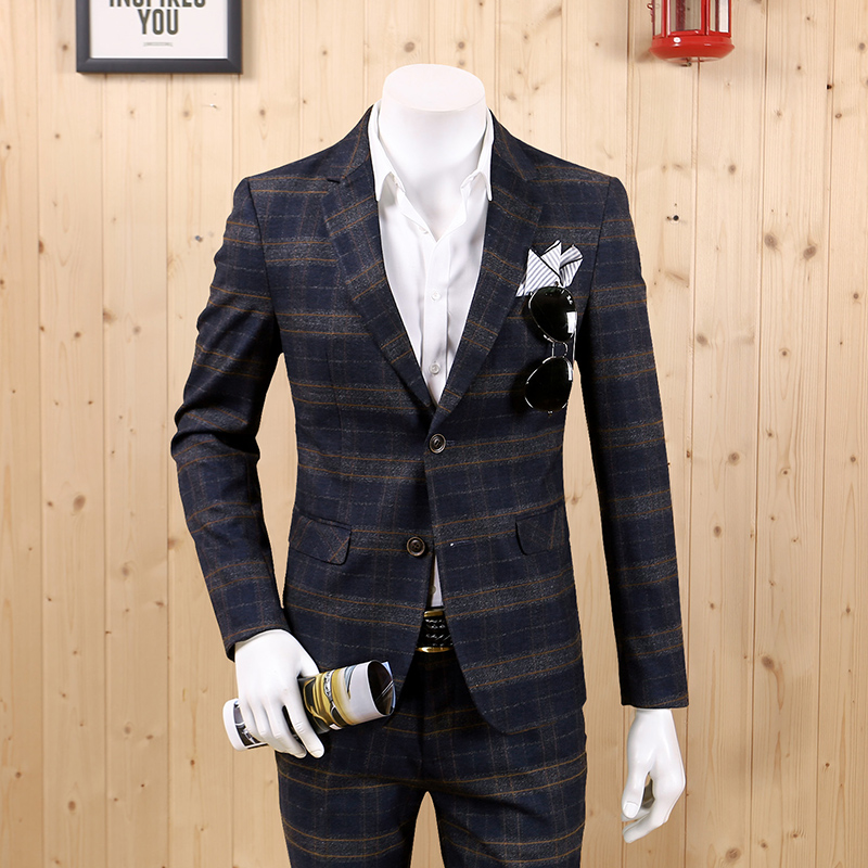 Men Warm Formal Suits Jackets Blue Plaid Slim Young Man Boyfriend Father Day Gift Wedding Groom Business Blazers Autumn Winter
Men Warm Formal Suits Jackets Blue Plaid Slim Young Man Boyfriend Father Day Gift Wedding Groom Business Blazers Autumn Winter