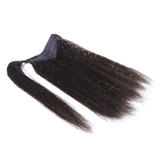 Human Hair Ponytail Kinky Straight Hairpieces Virgin Brazilian hair Iatian Yaki Straight Wrap Around Ponytails Hair extensions