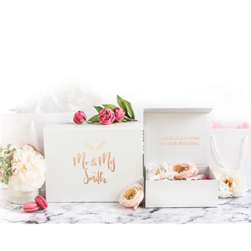 personalized Wedding Gift Box with Name white Custom Gift Box with Lid rose gold Engagement Couple
personalized Wedding Gift Box with Name white Custom Gift Box with Lid rose gold Engagement Couple