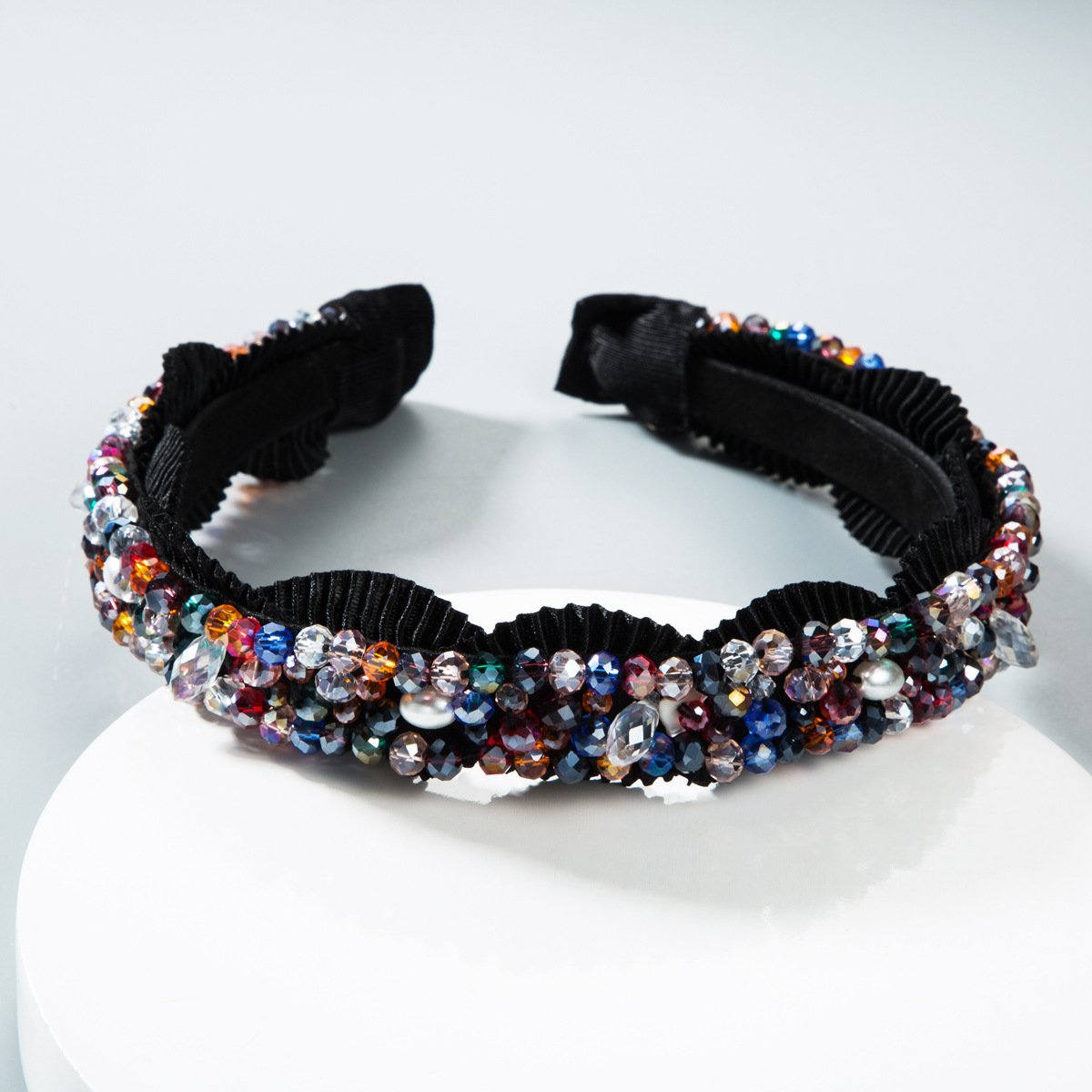 Hair band women Bohemia high-end handmade beaded hair band Super Flash Baroque head band