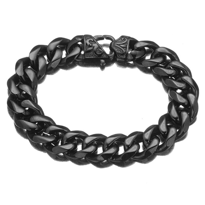 13/15MM Wide Trendy 316L Stainless Steel Black Color Curb Cuban Chain Biker Jewelry Mens Unisexs Bracelet Wristband 7-11inch
13/15MM Wide Trendy 316L Stainless Steel Black Color Curb Cuban Chain Biker Jewelry Mens Unisexs Bracelet Wristband 7-11inch