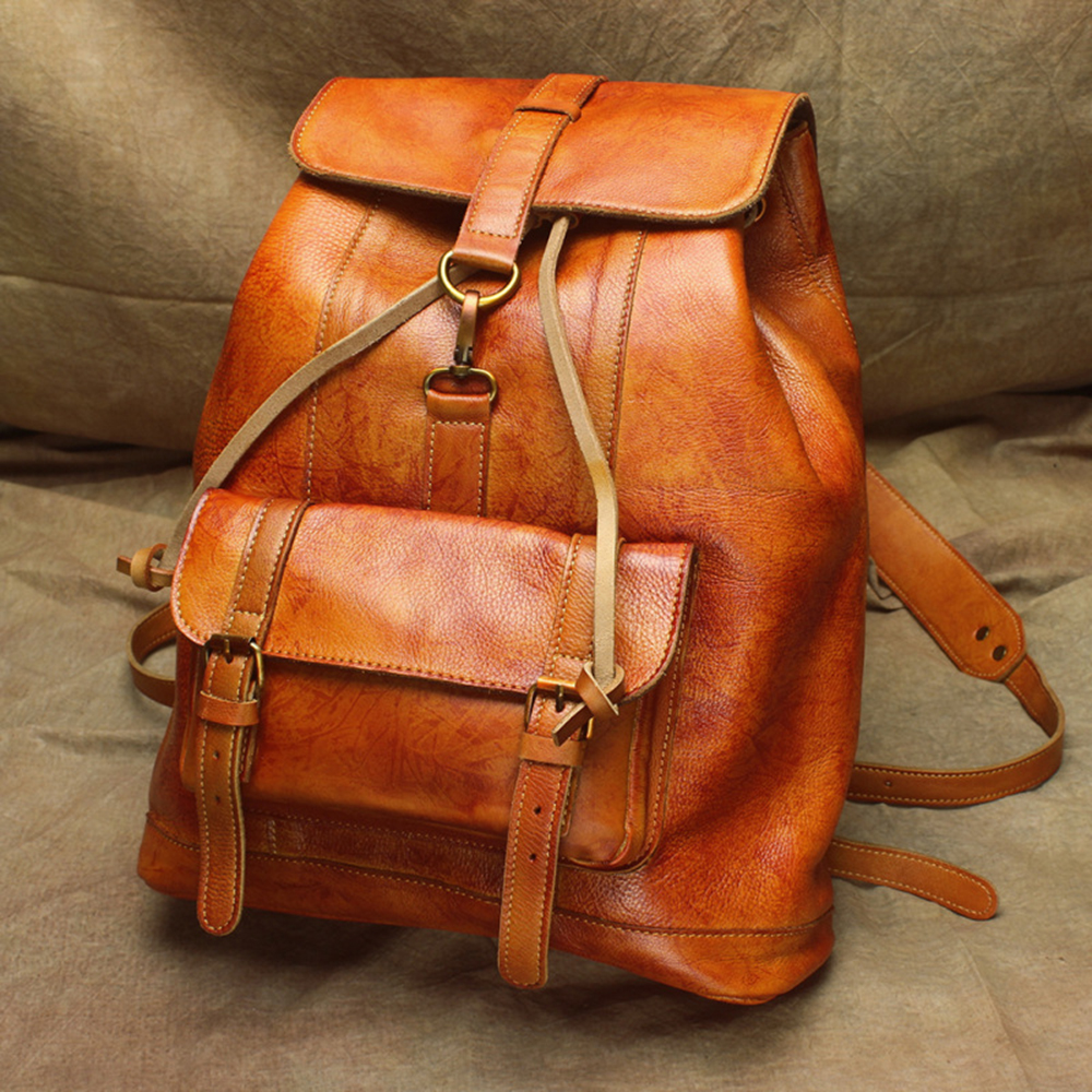 Women Men Genuine Cow Leather Drawstrings Backpack Rucksack Bag Work Camping Trip Knapsack Organizer Bag Cowhide Laptop Bags School Bags, 3 colors for choice
Women Men Genuine Cow Leather Drawstrings Backpack Rucksack Bag Work Camping Trip Knapsack Organizer Bag Cowhide Laptop Bags School Bags, 3 colors for choice