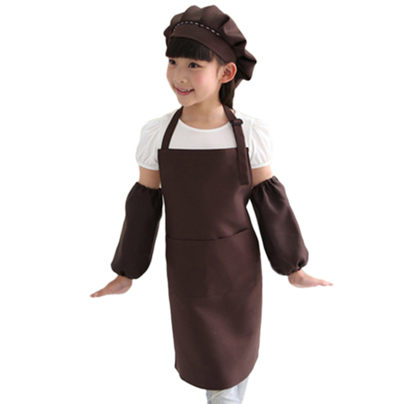 Kids Full Apron Bib Set with Pocket and Hat Sleeves Craft Kitchen Chef Cooking Art Children Diy Apparel Coffee
Kids Full Apron Bib Set with Pocket and Hat Sleeves Craft Kitchen Chef Cooking Art Children Diy Apparel Coffee