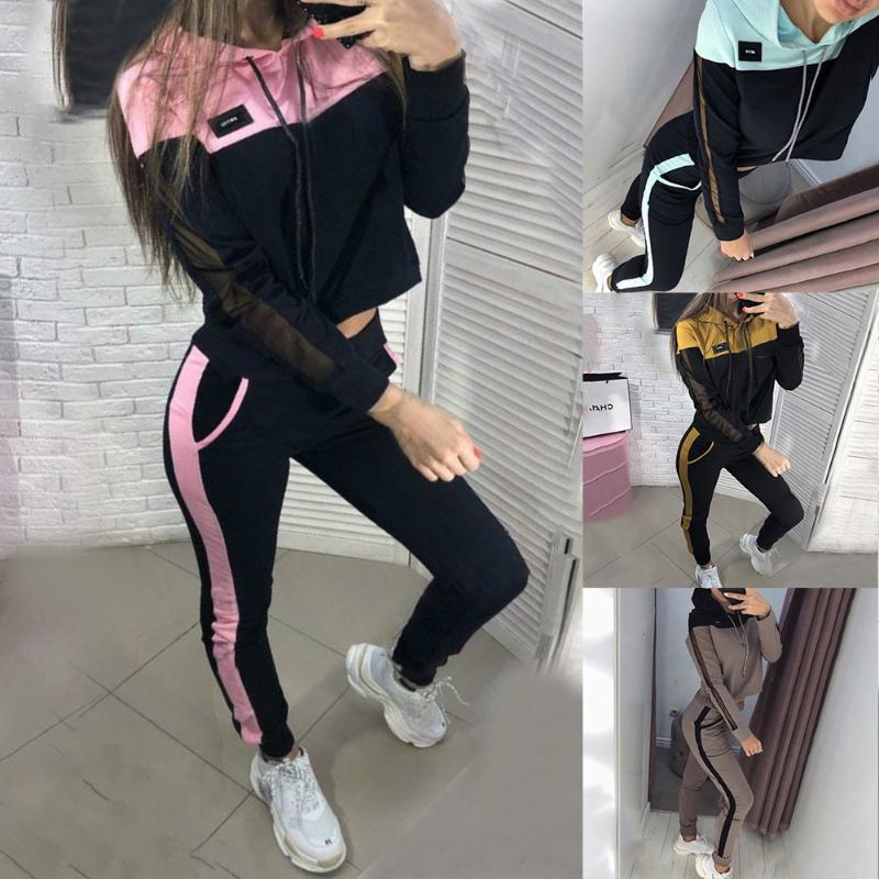 Womens Fashion Tracksuits Autumn Solid Color Hooded Sweatshirt And Sweatpant Tracksuit Casual Female Sporting Fit Sportwear Suit, As pic
Womens Fashion Tracksuits Autumn Solid Color Hooded Sweatshirt And Sweatpant Tracksuit Casual Female Sporting Fit Sportwear Suit, As pic