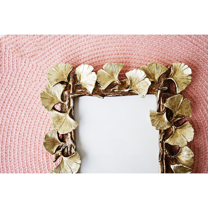 Resin Retro Frame Golden Ginkgo Leaf Photo Frame Home Decorations