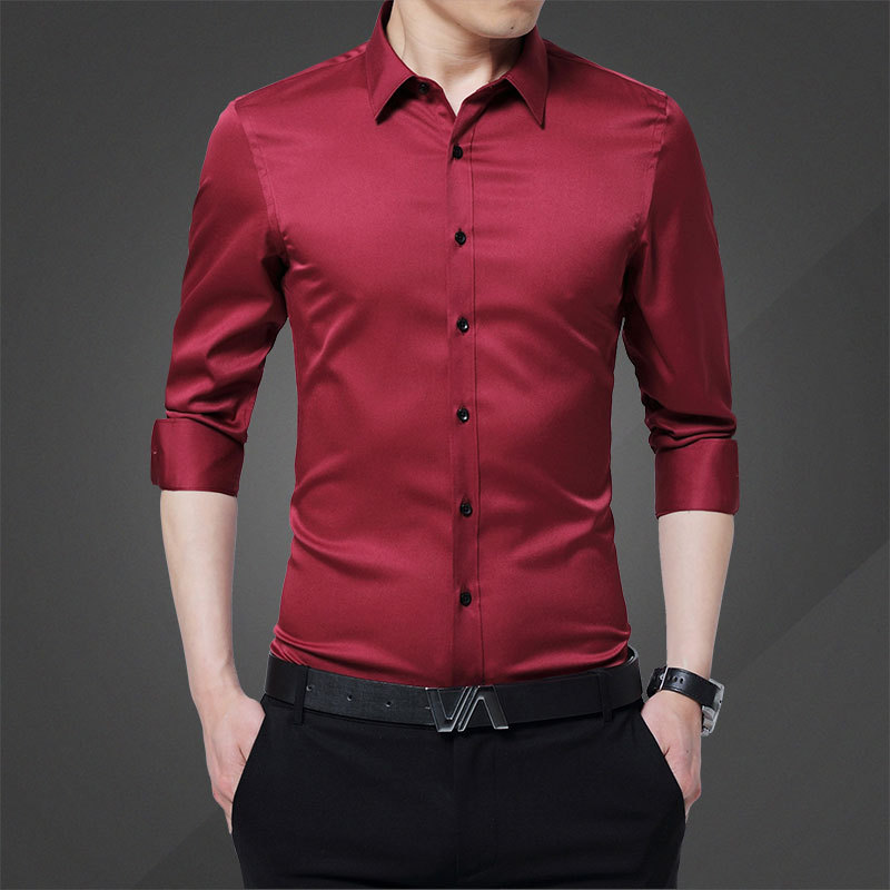 2020 New Men's Fashion Casual Long Sleeved Shirt White Blue Black Smart Male Social Dress Shirt Plus 
2020 New Men's Fashion Casual Long Sleeved Shirt White Blue Black Smart Male Social Dress Shirt Plus