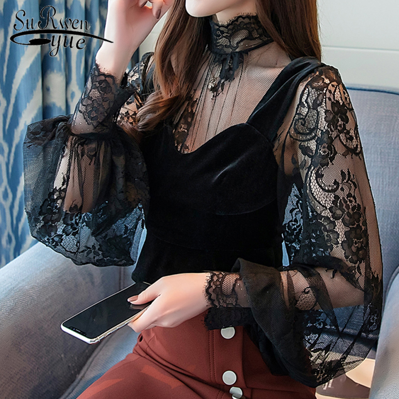 blusas mujer de moda 2019 autumn winter new perspective lace bottom top velvet vest women blouse shirt sexy black top 1450 45
blusas mujer de moda 2019 autumn winter new perspective lace bottom top velvet vest women blouse shirt sexy black top 1450 45