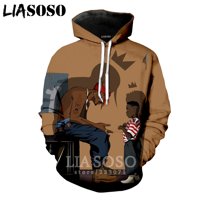 LIASOSO Autumn Men Women Sweatshirt 3D Print Rapper Singer Kendrick Lamar Hoodies Long SleeveHip Hop Street Top Pullover A276-09, Beige
LIASOSO Autumn Men Women Sweatshirt 3D Print Rapper Singer Kendrick Lamar Hoodies Long SleeveHip Hop Street Top Pullover A276-09, Beige