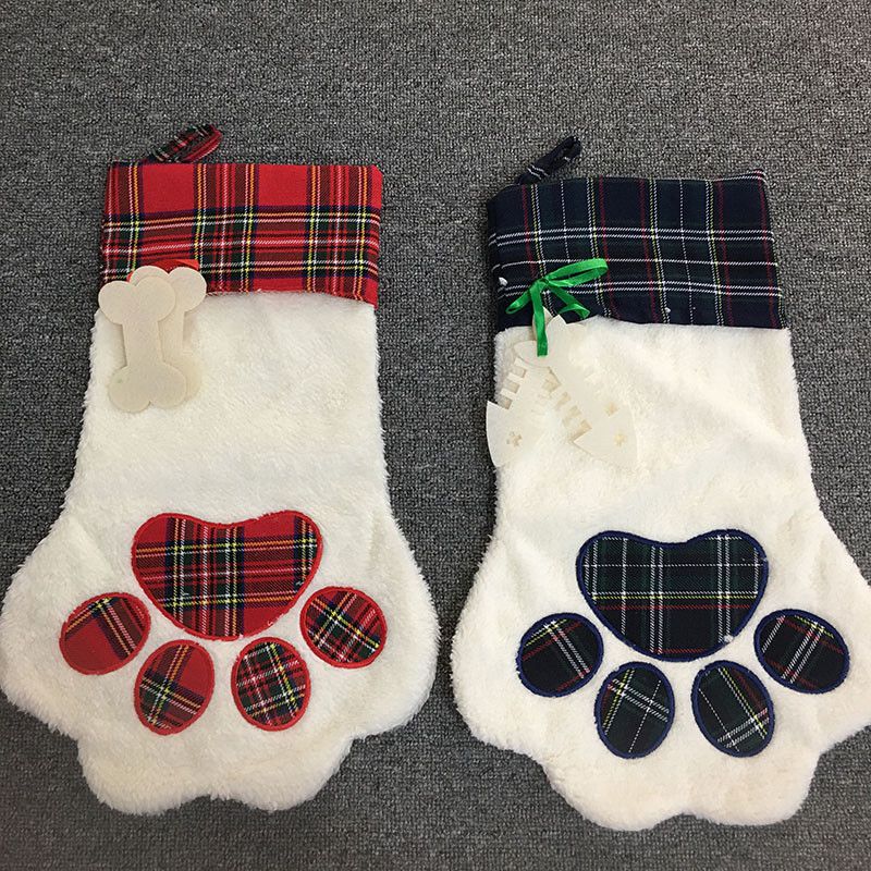 4 Styles Large Fluffy Christmas Stocking Pet Dog Plaid Paw Santa Socks Snowflake Xmas Tree Pattern Christma Decoration 08
4 Styles Large Fluffy Christmas Stocking Pet Dog Plaid Paw Santa Socks Snowflake Xmas Tree Pattern Christma Decoration 08