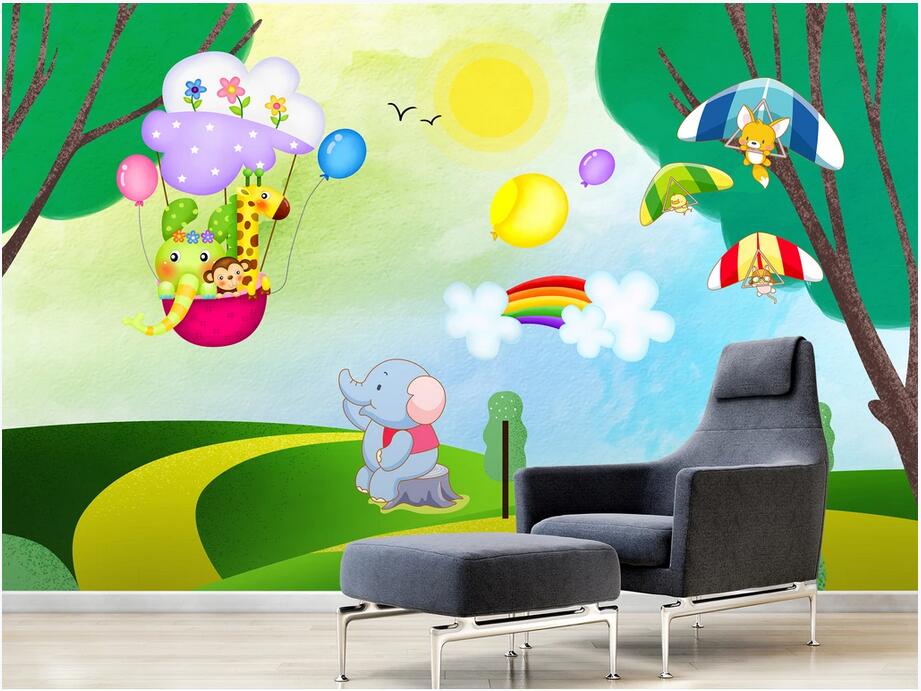 WDBH 3d wallpaper custom photo Hand painted woods cartoon animal kids room background wall decoration home decor murals for walls 3 d, Non-woven
WDBH 3d wallpaper custom photo Hand painted woods cartoon animal kids room background wall decoration home decor murals for walls 3 d, Non-woven