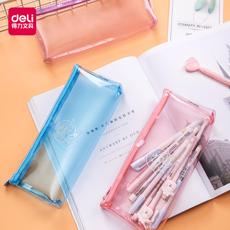 Deli 66814/66816 Transparetnt pencil case Children School Stationery Fashion Pencil bag For Kids Student kawaii Pen bag
Deli 66814/66816 Transparetnt pencil case Children School Stationery Fashion Pencil bag For Kids Student kawaii Pen bag