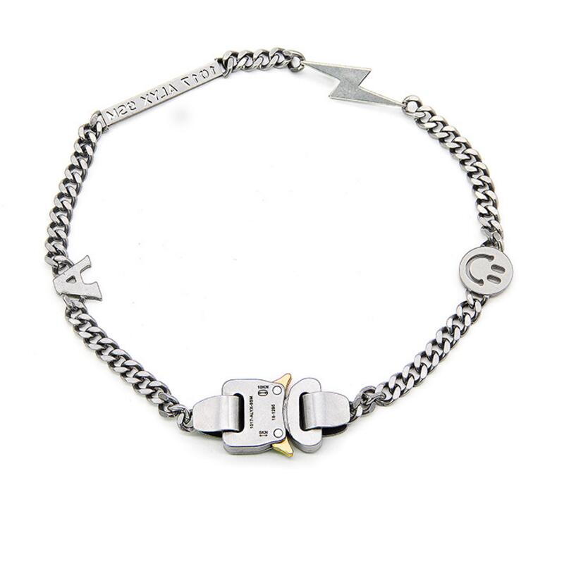 19ss ALYX necklace Bracelet Metal Chain Men Women Hip Hop Outdoor ALYX Street Accessories Smile Necklace от DHgate WW
