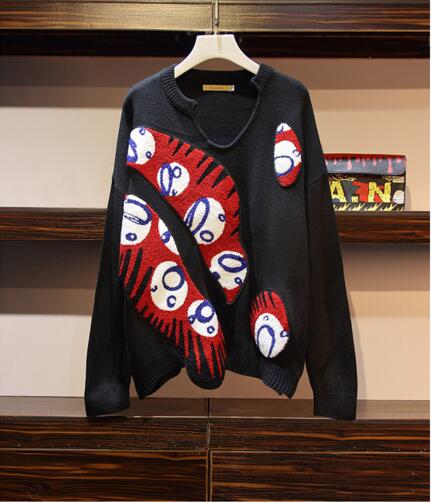 Large size women's autumn and winter new European and American style fat MM loose was thin and wild bottoming knitwear, As the picture
Large size women's autumn and winter new European and American style fat MM loose was thin and wild bottoming knitwear, As the picture