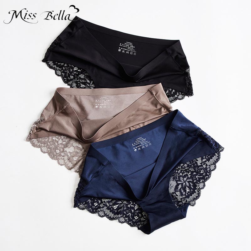 2/3pcs Women's Underpants Large Size Lace Briefs for Female Sexy Seamless Panties Stretching Silk Underpant XXXL, Black
2/3pcs Women's Underpants Large Size Lace Briefs for Female Sexy Seamless Panties Stretching Silk Underpant XXXL, Black