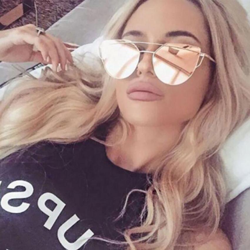 Zuczug Sunglasses Women Luxury Cat Eye Brand Design Mirror Flat Rose Gold Vintage Cateye Fashion Sun Glasses Lady Eyewear
Zuczug Sunglasses Women Luxury Cat Eye Brand Design Mirror Flat Rose Gold Vintage Cateye Fashion Sun Glasses Lady Eyewear