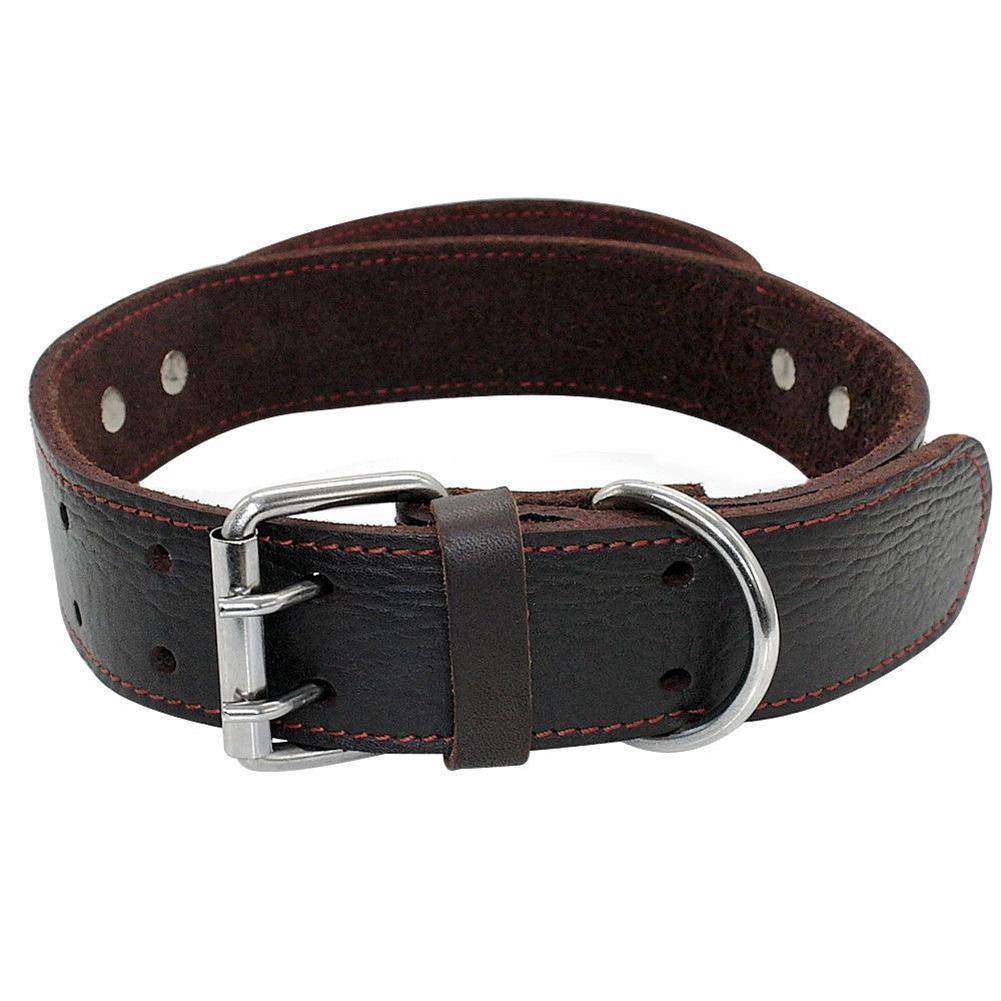 TPFOCUS Stretchable Leather Pet Dog Collar Adjustable Neck Collar Supplies Pet Accessory