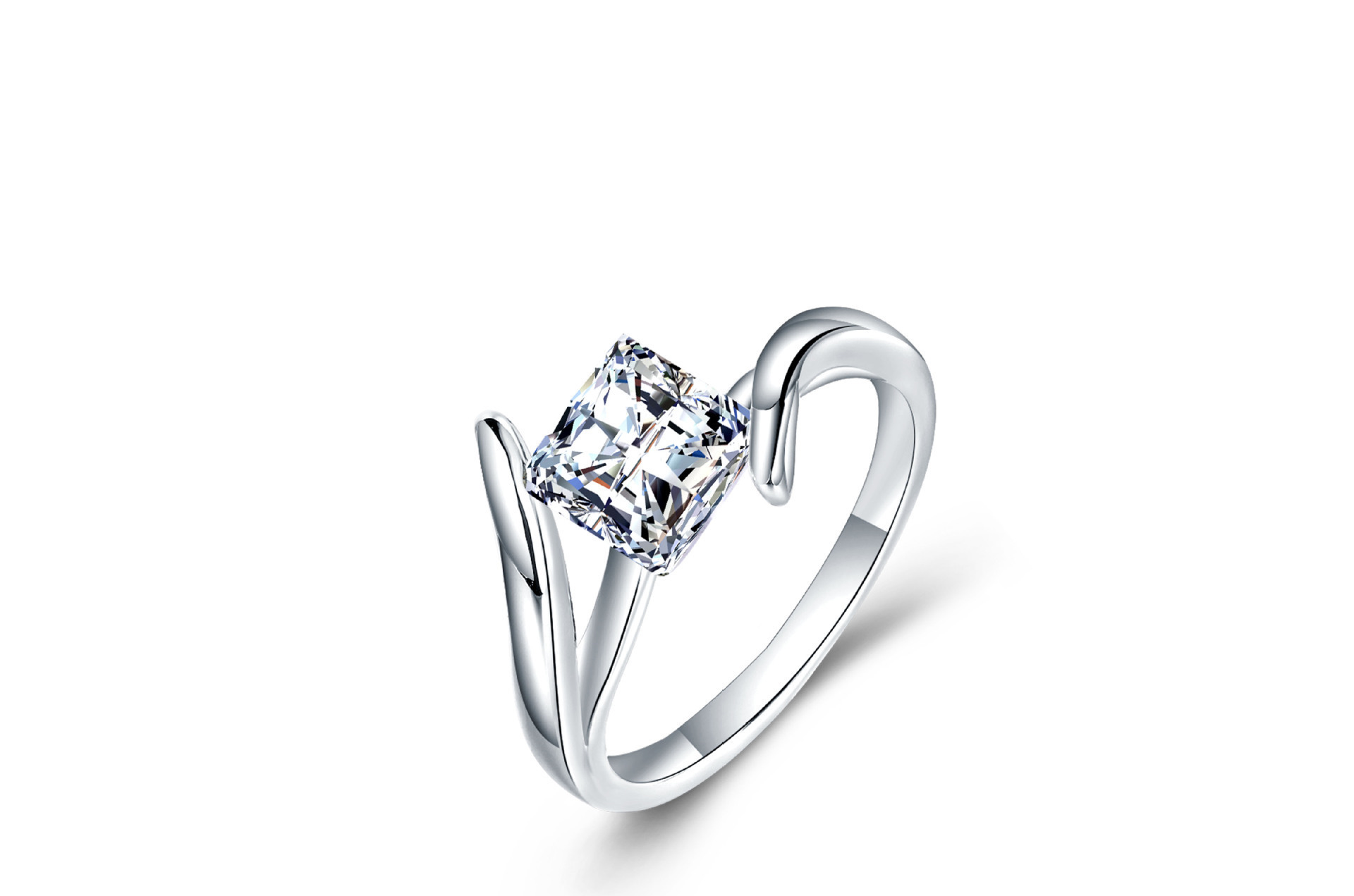 OMHXZJ Wholesale Personality Rings Fashion OL Woman Girl Party Wedding Gift White Simple Square Zircon 18KT White Gold Ring RN85
OMHXZJ Wholesale Personality Rings Fashion OL Woman Girl Party Wedding Gift White Simple Square Zircon 18KT White Gold Ring RN85
