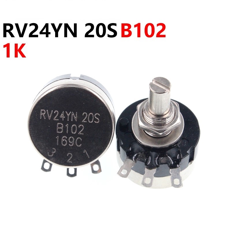 RV24YN20S B102 1K Single turn carbon film potentiometer adjustable resistor