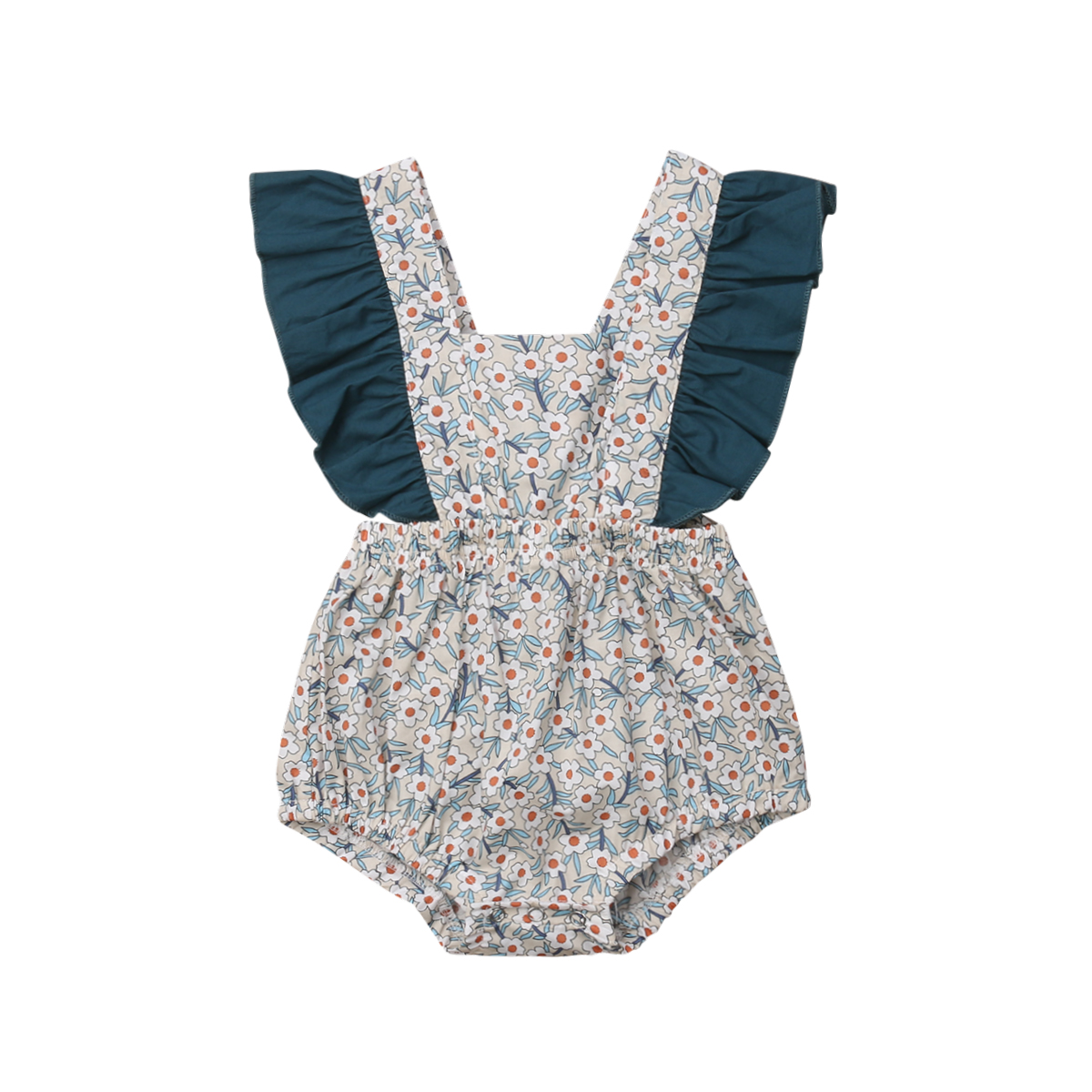 Baby Girl Floral Ruffle Sleeveless Romper Jumpsuit for Newborn Baby Girl Infant Children Clothes Kid Clothing