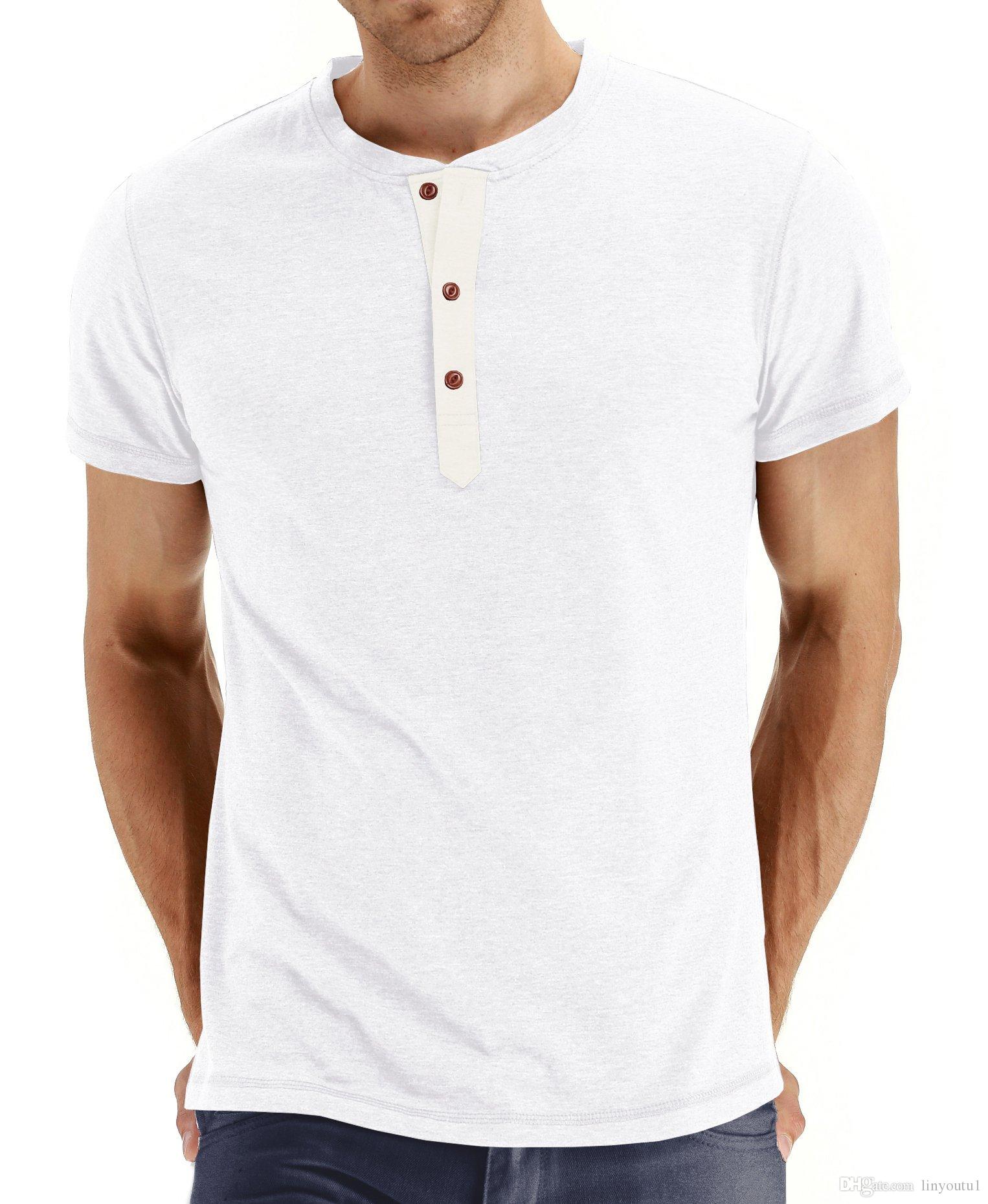 2020 men shirt short Sleeve Stylish Slim Fit Tee Tops Button Collar Casual T-shirt Men Outwears Popular Design Tee