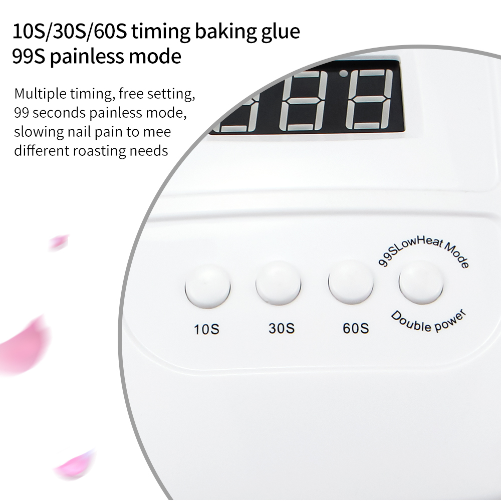 72W LED Nail Lamp UV Lamp Nail dryer for All Nail Gels 36 LEDs Sun light Infrared Sensing 30/60/90S Dry Gel Polishing LY191228