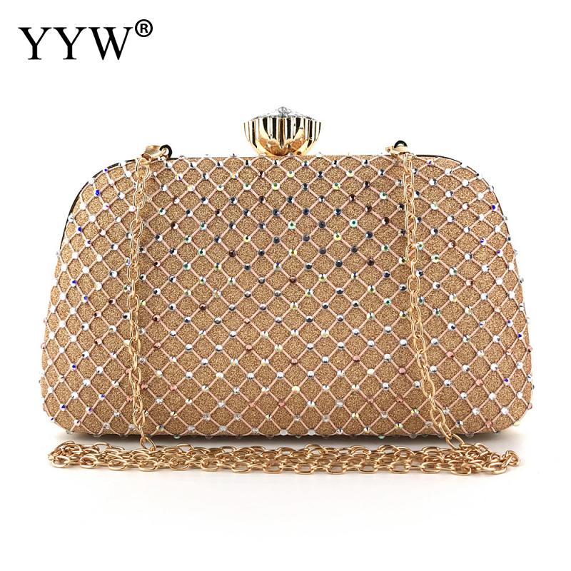 2020 Gold Diamond Synthetic Leather Wedding Bag Clutch Bag With Chain Rhinestone Elegant Women Wedding Clutches Purse, Black
2020 Gold Diamond Synthetic Leather Wedding Bag Clutch Bag With Chain Rhinestone Elegant Women Wedding Clutches Purse, Black