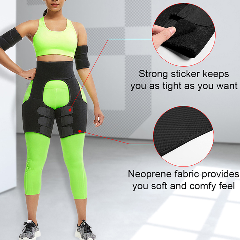 Waist Slim Thigh Trimmer Leg Shapers Slender Slimming Belt Neoprene Sweat Shapewear Toned Muscles Band Thigh Waist Wrap