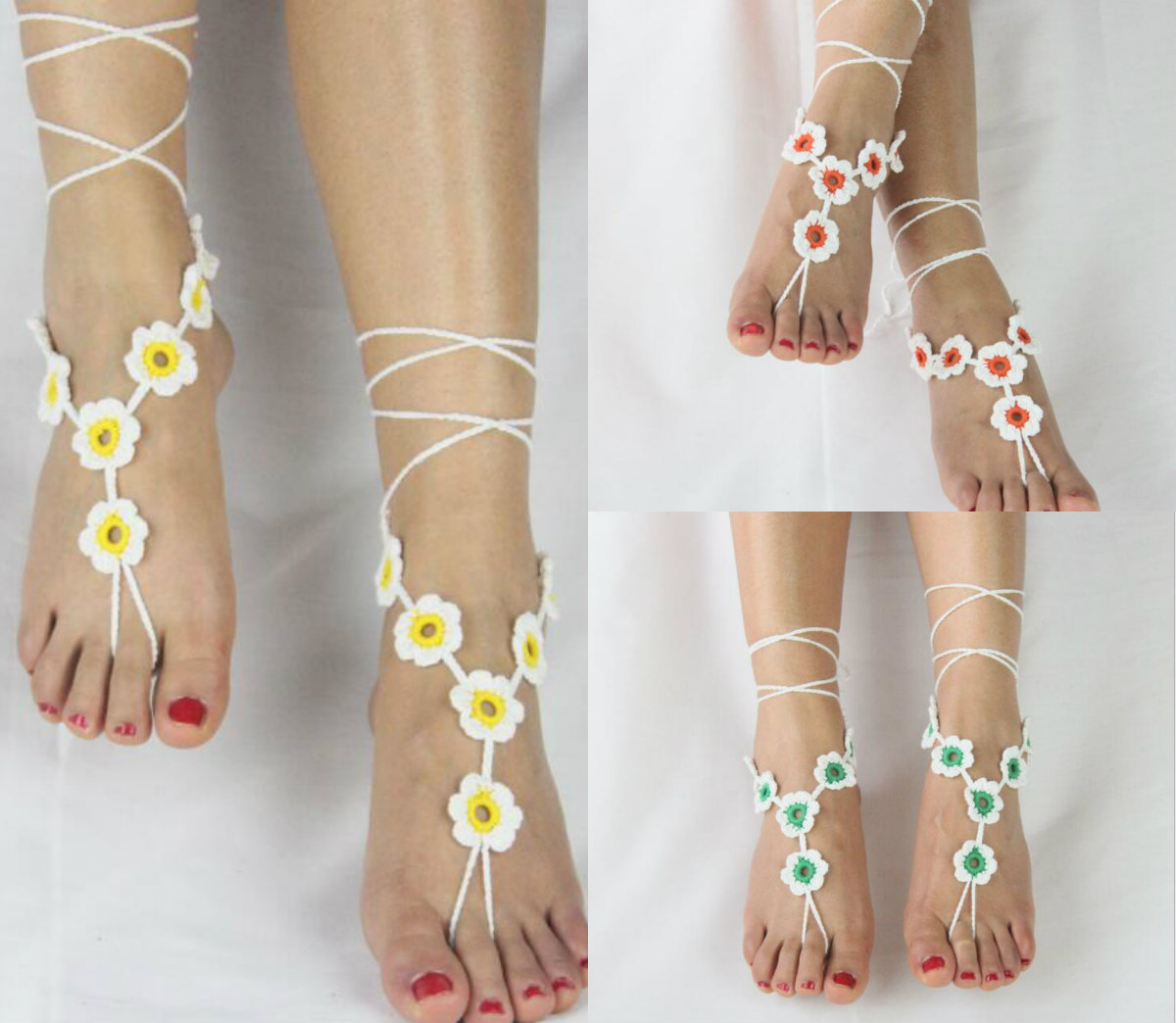 Cheap Lady Lace Barefoot Sandals Beach Wedding Anklet Sexy Delicate Lace Applqiues Open Toe Ankle Flat Bridal Shoe For Summer 
Cheap Lady Lace Barefoot Sandals Beach Wedding Anklet Sexy Delicate Lace Applqiues Open Toe Ankle Flat Bridal Shoe For Summer