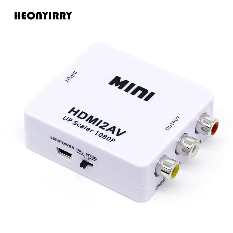 HDMI TO AV Scaler Adapter HD Video Converter Box HDMI to RCA AV/CVSB L/R Video 1080P HDMI2AV Support NTSC PAL
HDMI TO AV Scaler Adapter HD Video Converter Box HDMI to RCA AV/CVSB L/R Video 1080P HDMI2AV Support NTSC PAL