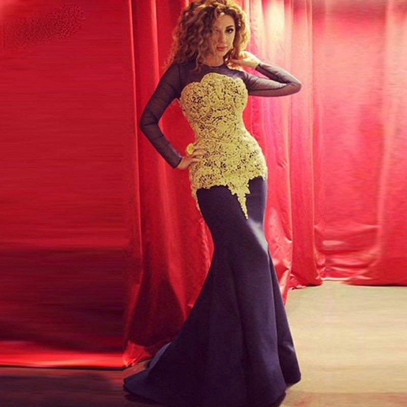 Purple Long Sleeve Mermaid Evening Dress With Gold Appliques Lace O-Neck Custom Made Formal Evening Party Dresses Robe De Soiree, Champagne
Purple Long Sleeve Mermaid Evening Dress With Gold Appliques Lace O-Neck Custom Made Formal Evening Party Dresses Robe De Soiree, Champagne