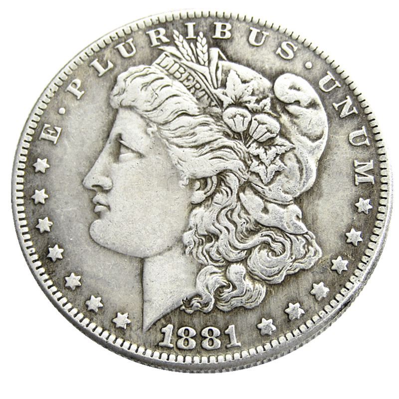 US 1881-P-CC-O-S Morgan Dollar Copy Coin Brass Craft Ornaments replica coins home decoration accessories
US 1881-P-CC-O-S Morgan Dollar Copy Coin Brass Craft Ornaments replica coins home decoration accessories