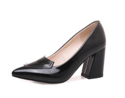 2019 Women's shoes in Spring and Autumn with New style High heel Coarse heel pointed end @100, Black
2019 Women's shoes in Spring and Autumn with New style High heel Coarse heel pointed end @100, Black