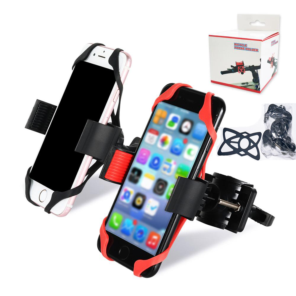 Universal Bike Bicycle Motorcycle Handlebar Mount Holder Phone Holder With Silicone Support Band For Smartphone With Retail Package, Red
Universal Bike Bicycle Motorcycle Handlebar Mount Holder Phone Holder With Silicone Support Band For Smartphone With Retail Package, Red