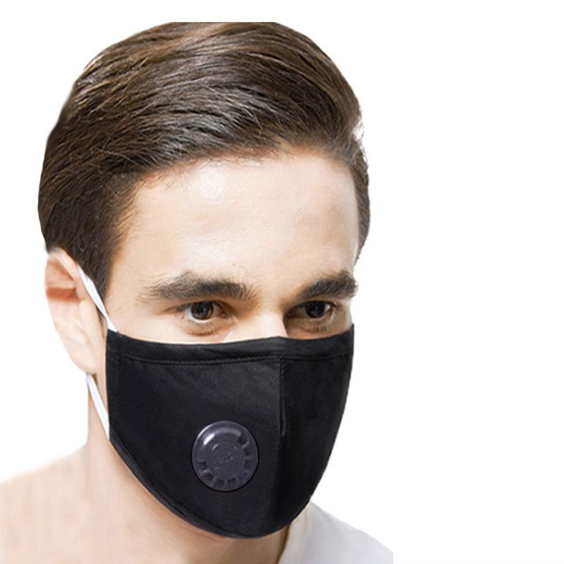 PM2.5 Cotton Protective Mask Dust-proof Haze Proof With Breathing Valve Can be Inserted into Filter