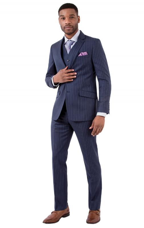 New Arrival Irwin Stripe Blue Slim Fit men Suit Formal Mens Suits Groom Tuxedos Wear Custom Made 3 Pieces (Jacket+Vest+Pants), As picture
New Arrival Irwin Stripe Blue Slim Fit men Suit Formal Mens Suits Groom Tuxedos Wear Custom Made 3 Pieces (Jacket+Vest+Pants), As picture