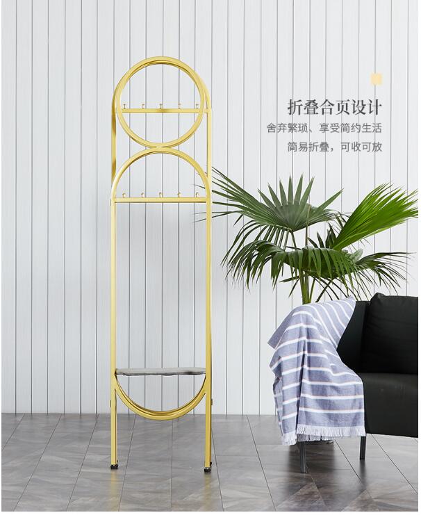 Clothes hanger Bedroom Furniture ins North Europe partition living room screen small house type mobile folding modern simple racks