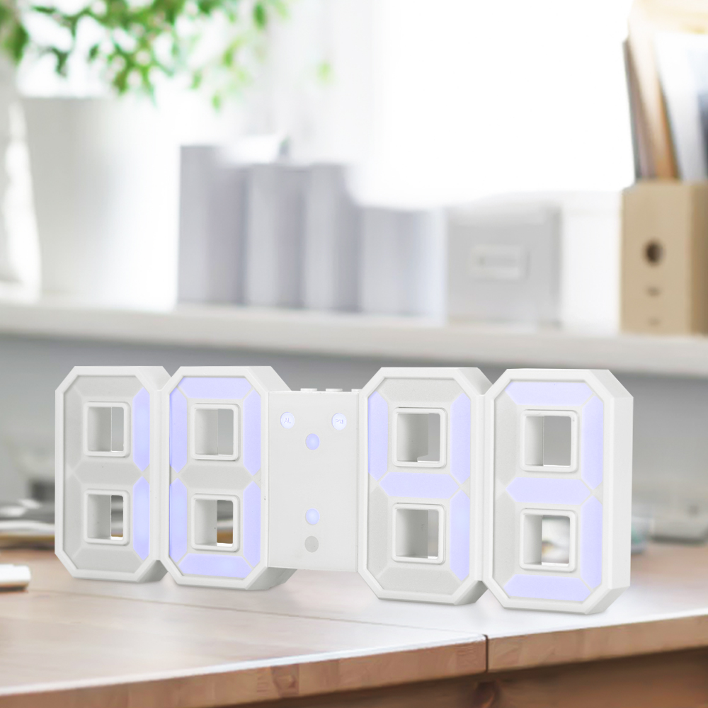 3D Digital Alarm Clock USB Charge LED Alarm Clock Nightlight Adjustable Luminance Desk Wall with Snooze Function for Home
3D Digital Alarm Clock USB Charge LED Alarm Clock Nightlight Adjustable Luminance Desk Wall with Snooze Function for Home