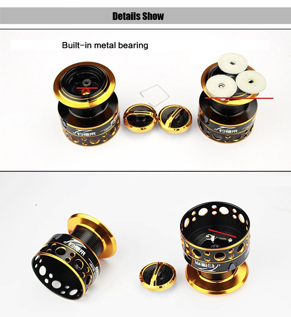 Metal Spinning ReelGapless 121BB 521 Carp Fishing Reel Fly Wheel Sea Rod Reel Fishing Tackle Pesca Fishing Accessories