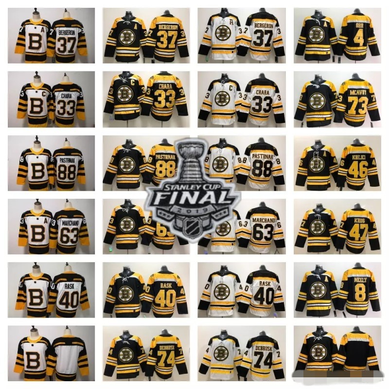 2019 Stanley Cup Boston Bruins Black Third Charlie McAvoy Jersey Jake DeBrusk Zdeno Chara Patrice Bergeron Brad Marchand Orr David Pastrnak, Men
2019 Stanley Cup Boston Bruins Black Third Charlie McAvoy Jersey Jake DeBrusk Zdeno Chara Patrice Bergeron Brad Marchand Orr David Pastrnak, Men