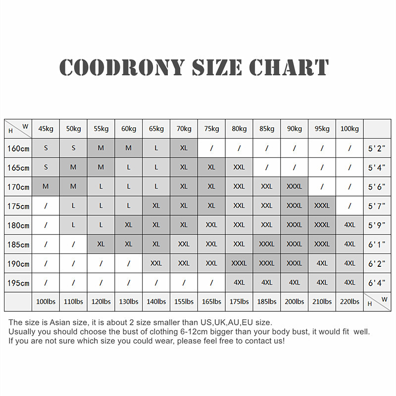 COODRONY Cotton T Shirt Men 2019 Spring Autumn New Long Sleeve T-Shirt Men Henry Collar Tee Shirt Men Fashion Casual Tops 7617 CX200703