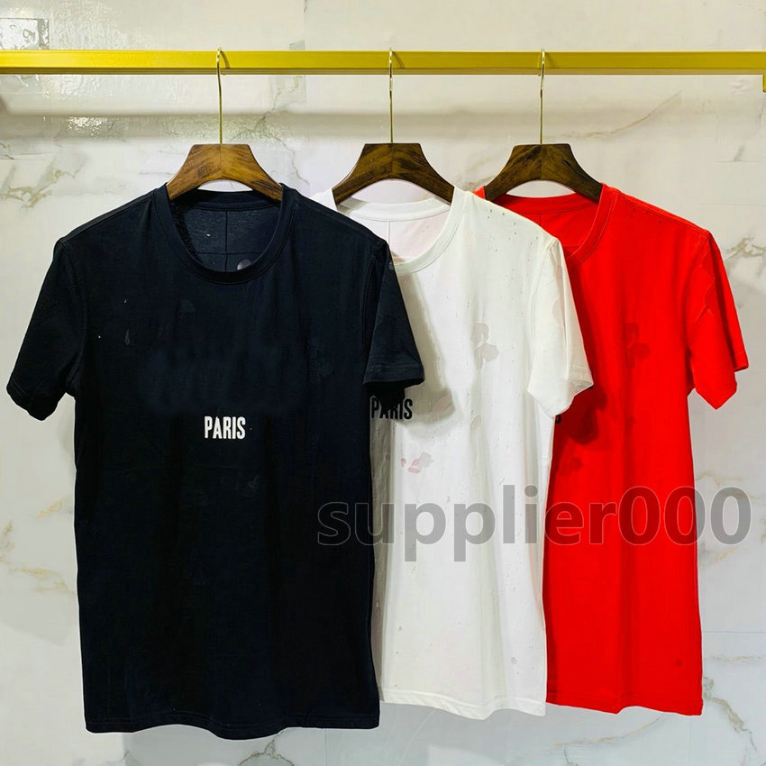 2020 Luxury Europe Paris Black White Big Broken Holes Two layer fabric Tshirt Fashion Men Women Star Print T Shirt Casual Cotton Tee Top, White 1
2020 Luxury Europe Paris Black White Big Broken Holes Two layer fabric Tshirt Fashion Men Women Star Print T Shirt Casual Cotton Tee Top, White 1