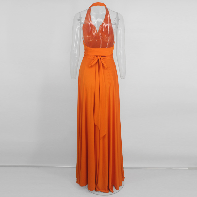 Thereadict Elegant Party Two Piece Set Backless Halter Crop Top And Maxi Long Skirts Sexy 2 Piece Set Women Summer Outfits